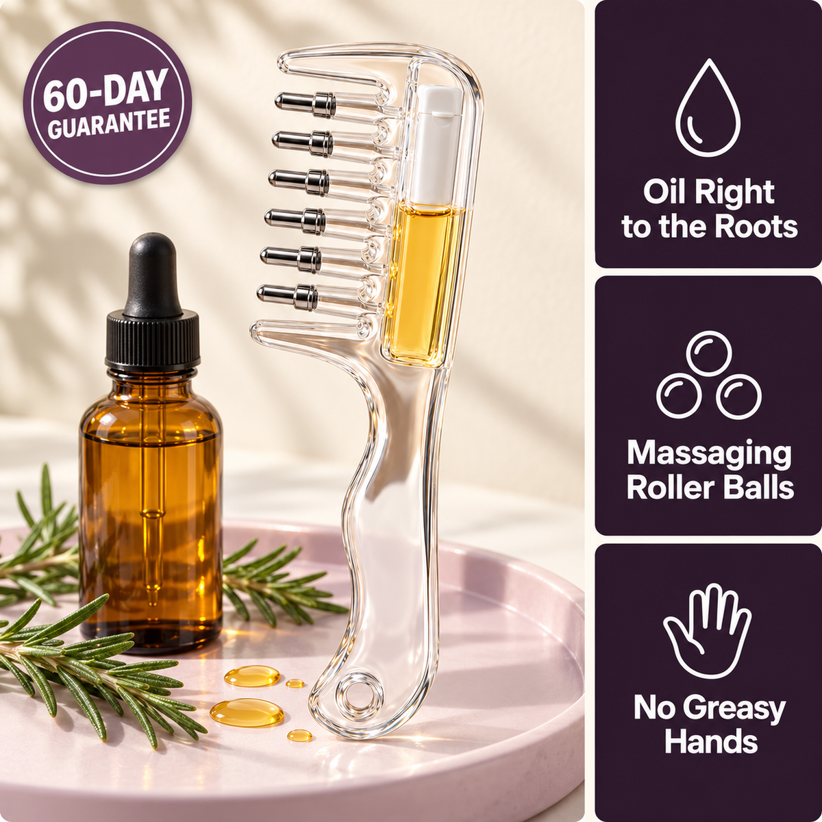 SilkFlow Scalp Oil Applicator Comb