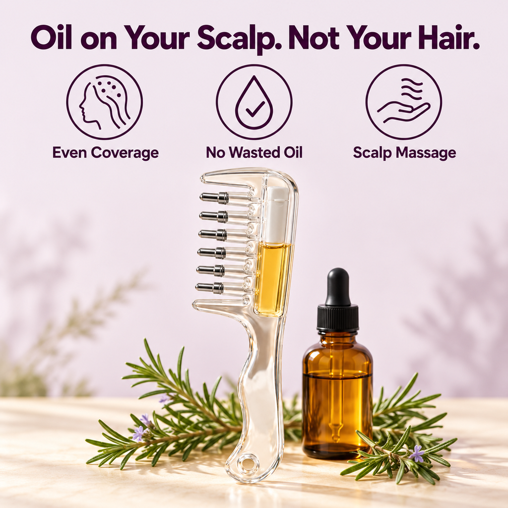 SilkFlow Scalp Oil Applicator Comb image 2