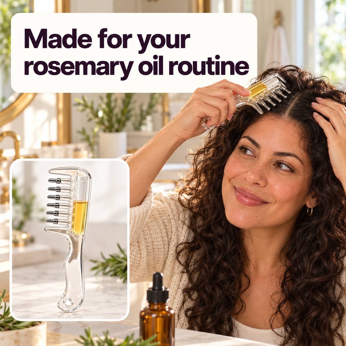 SilkFlow Scalp Oil Applicator Comb