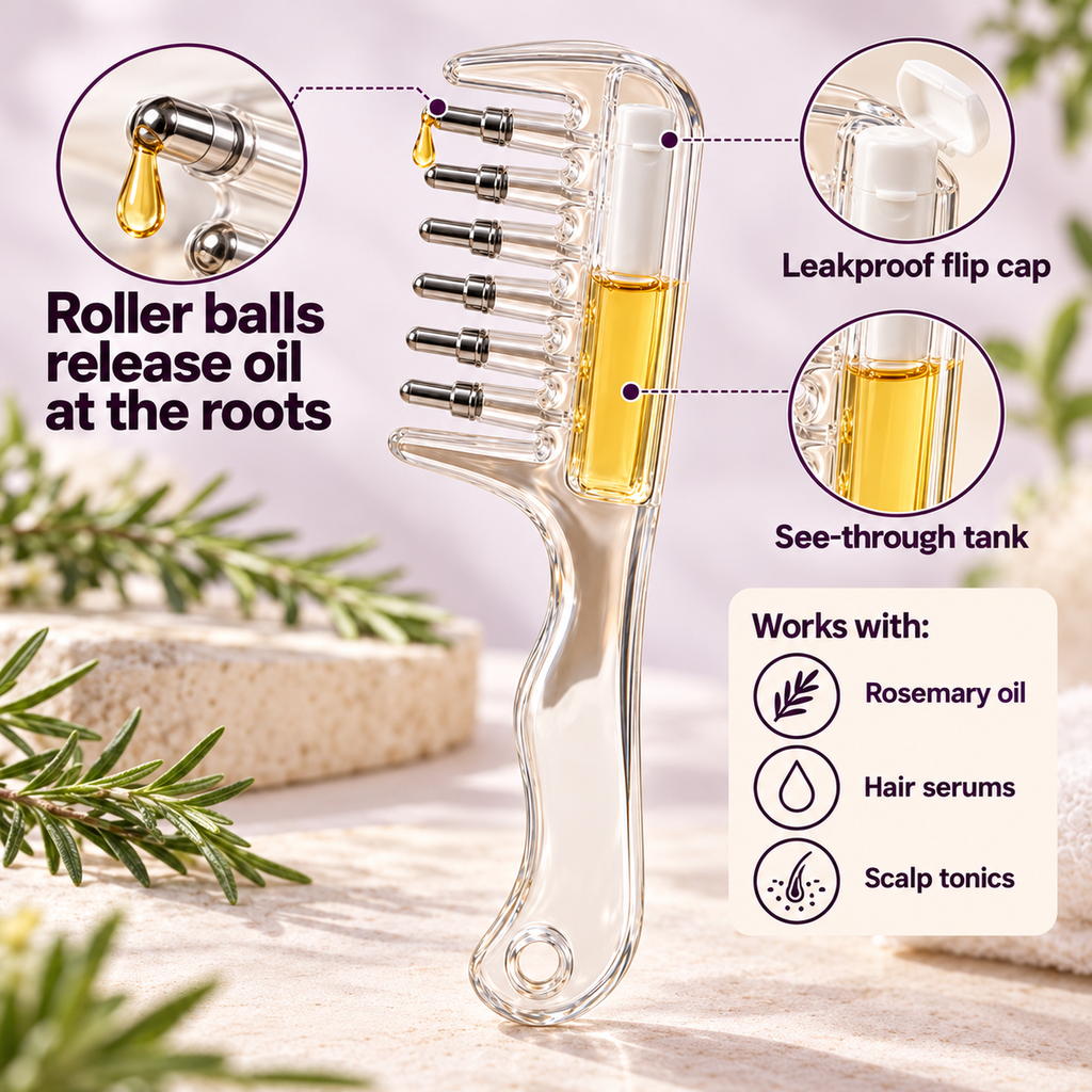 SilkFlow Scalp Oil Applicator Comb image 3