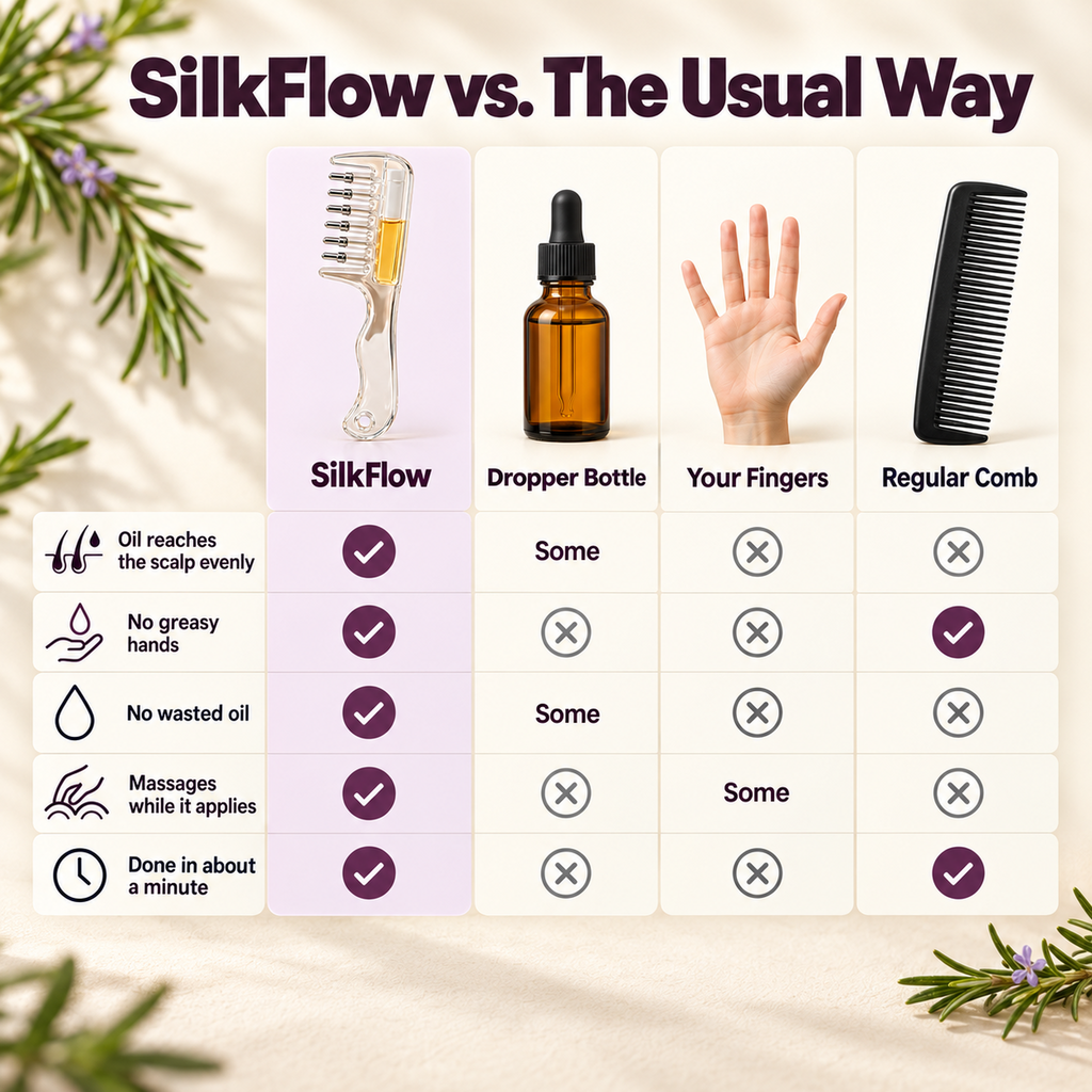 SilkFlow Scalp Oil Applicator Comb image 5